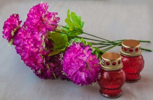 Pink flower bouquet for a grave site in Phoenix AZ 